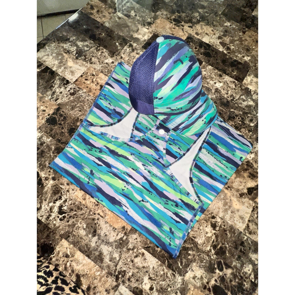 LULULEMON CAP HAT OS AND RACERBACK TANK TOP SIZE 6 PTP 14” Green And Blue Color - Picture 11 of 12